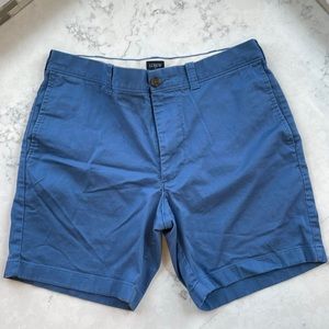 J. Crew 7” inseam blue shorts